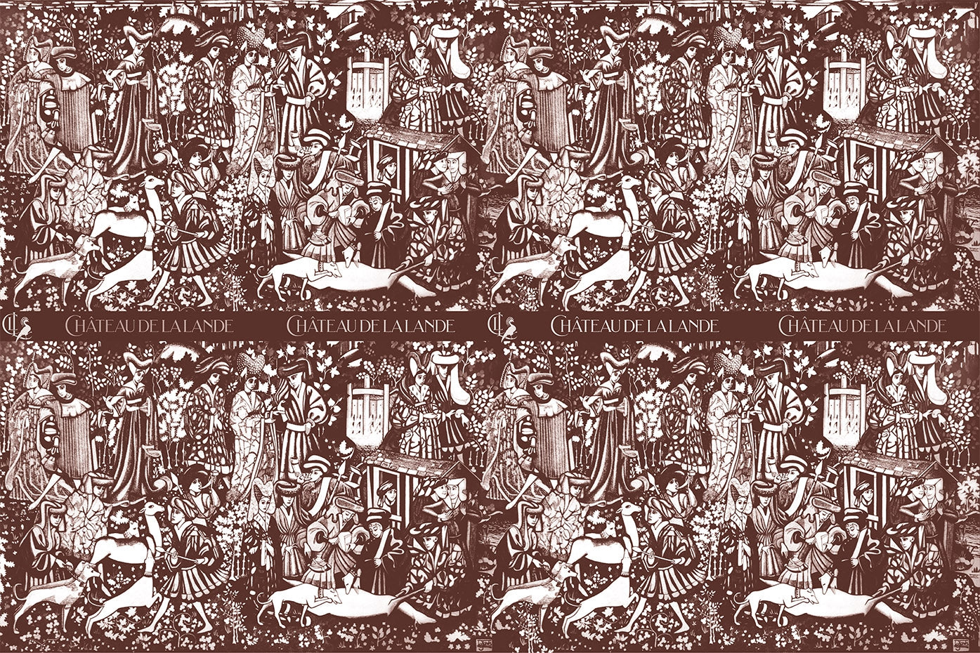 Medieval Brown Wrapping Paper Design