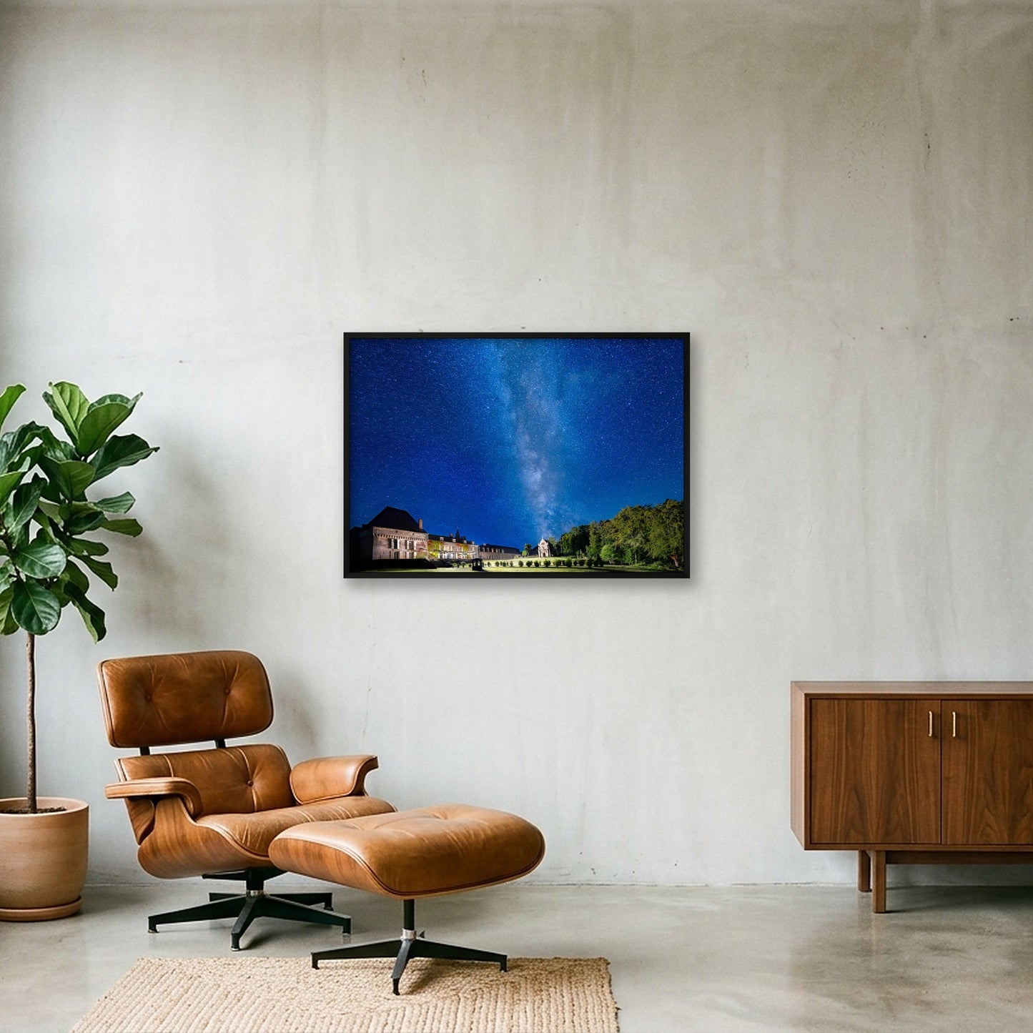 The Milky Way — 100×70cm, 39×28" Black Frame