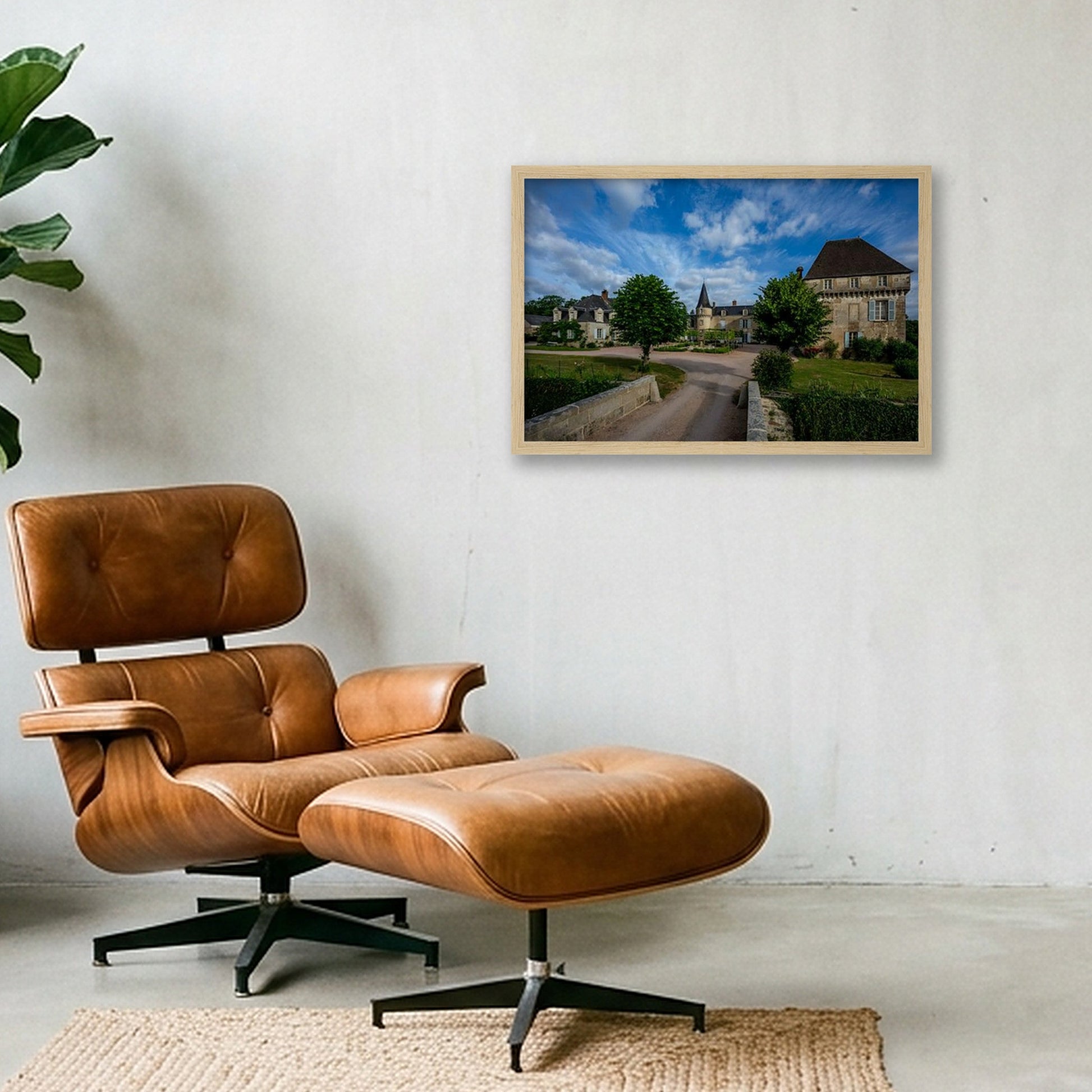 Chateau de Lalande — 45×30cm, 18×12" Oak Frame