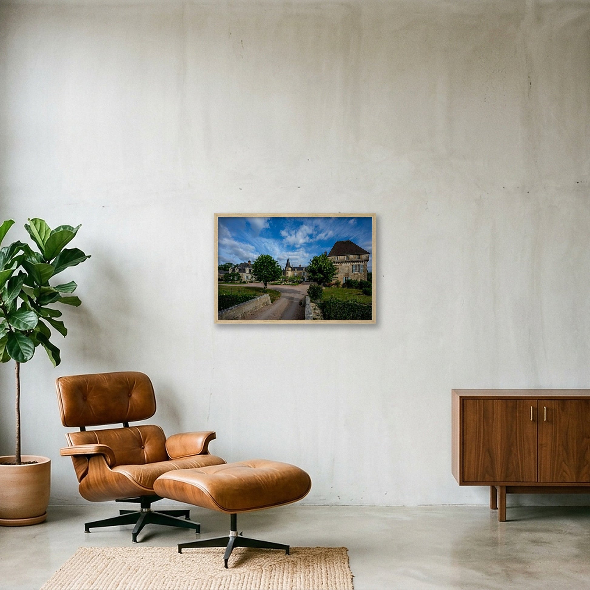Chateau de Lalande — 60×40cm, 24×16" Oak Frame