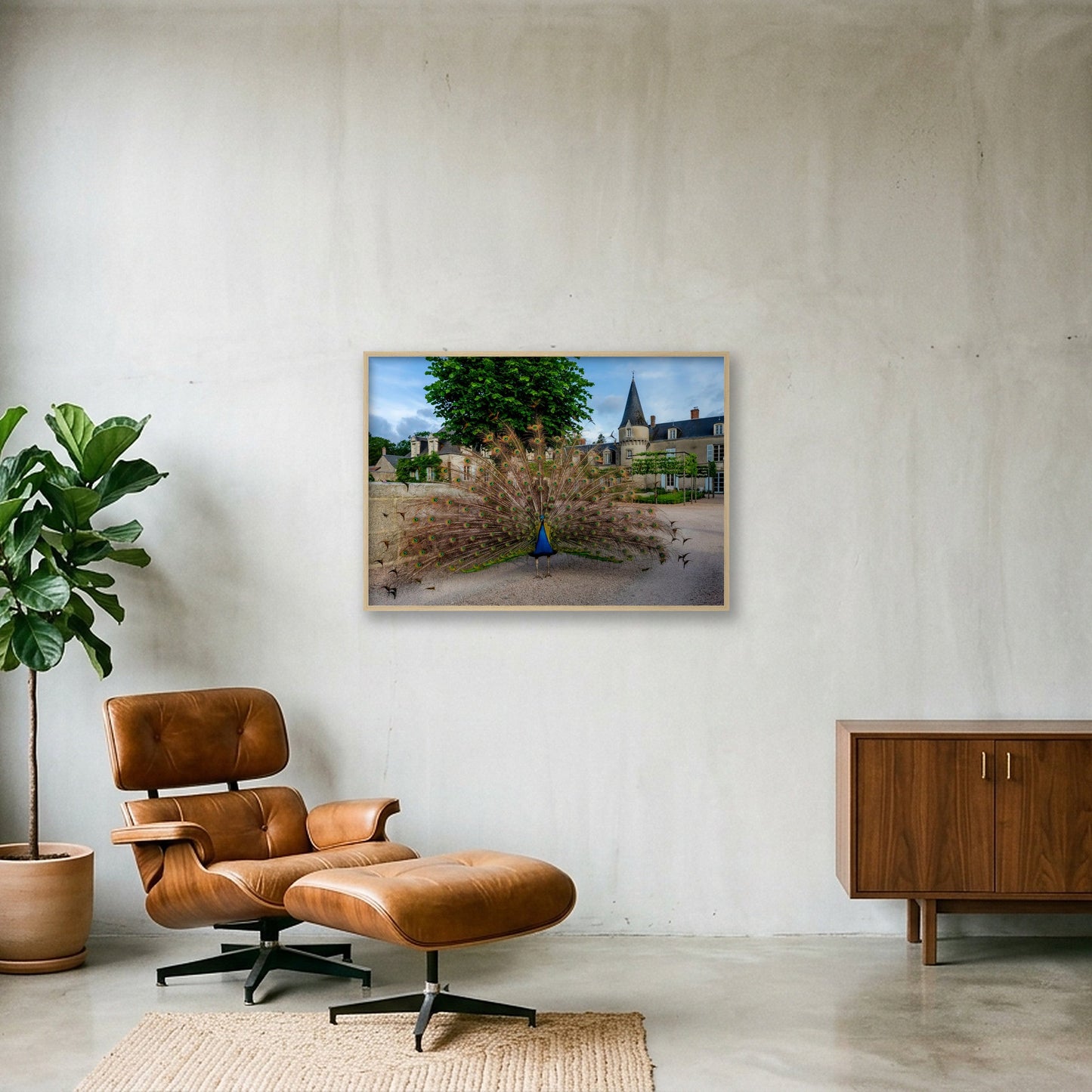 Thor God of Thunder  — 100×70cm, 39×28" Oak Frame