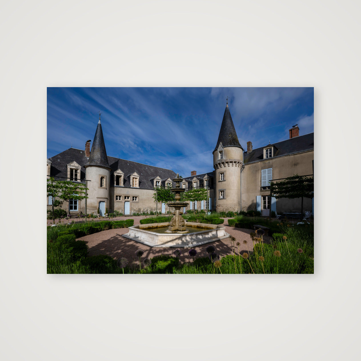 Chateau Courtyard — 100×70cm, 39×28" Print only