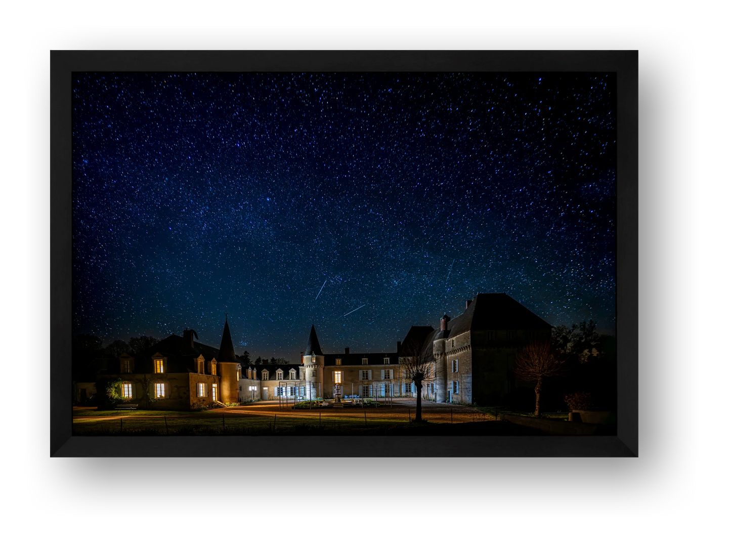 The stars above the courtyard — framed