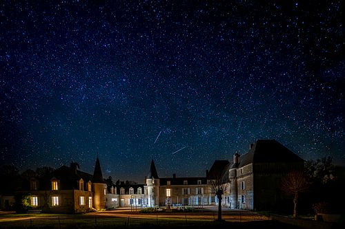 The stars above the courtyard