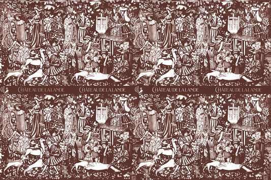 Medieval Brown Wrapping Paper Design