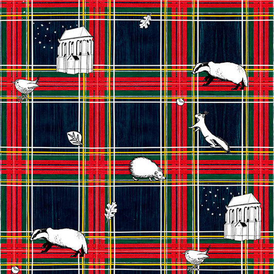 The Lalande Christmas Tartan Wrapping Paper Design